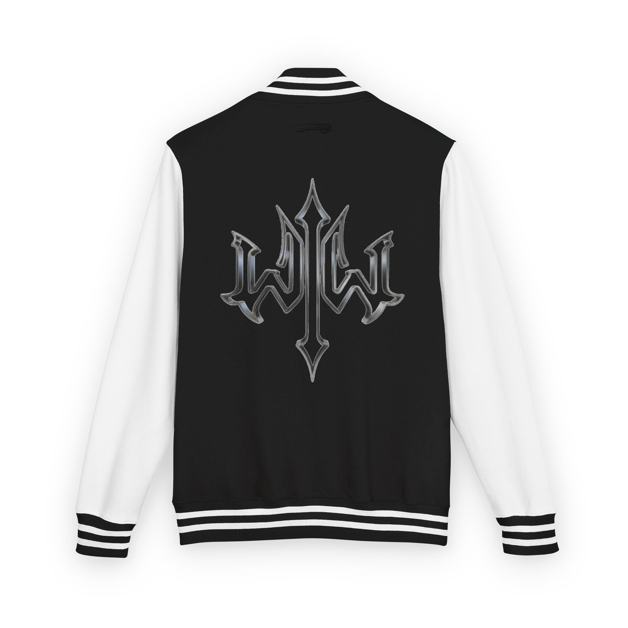 Letterman Jacket — Gothic Cross Emblem Varsity Jacket